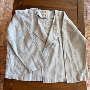 Eileen Fisher Soft Light Blue Jacket or Blazer